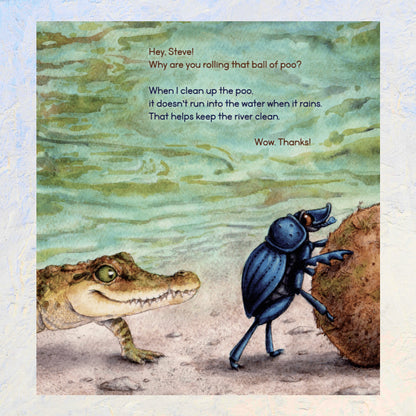 Steve The Dung Beetle On A Roll